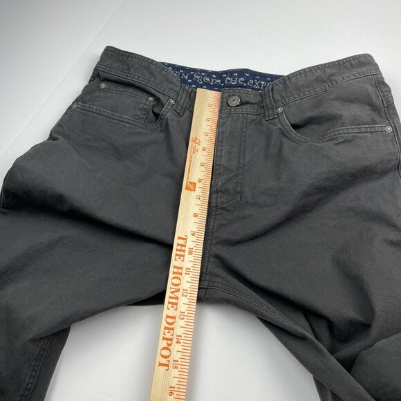 Prana Pants Mens 33x32 Brion Slim Gray  Hiking Stretch Outdoor Casual M4BN32312 - Picture 7 of 16